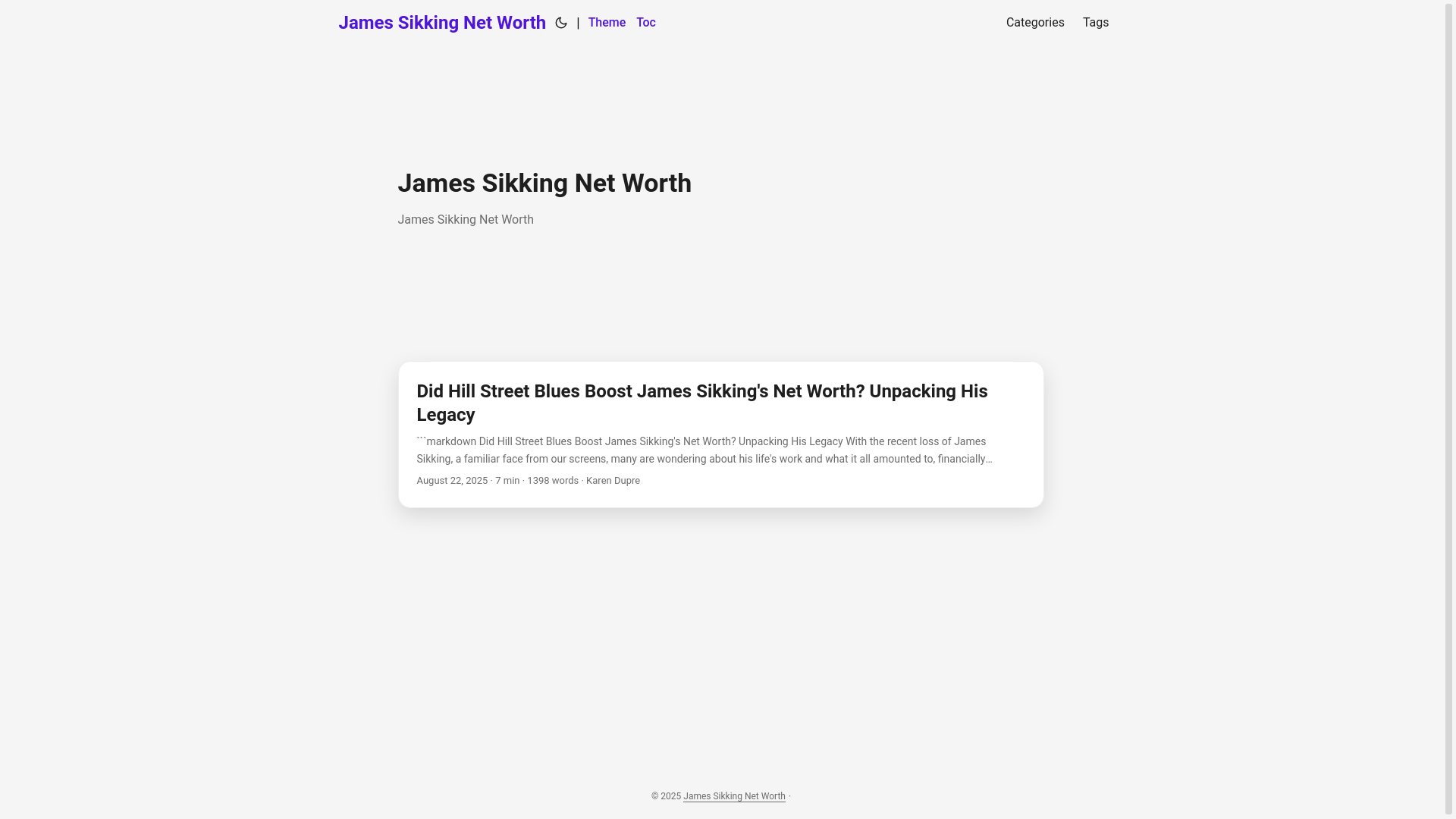 website screenshot of https://james-sikking-net-worth.pages.dev/