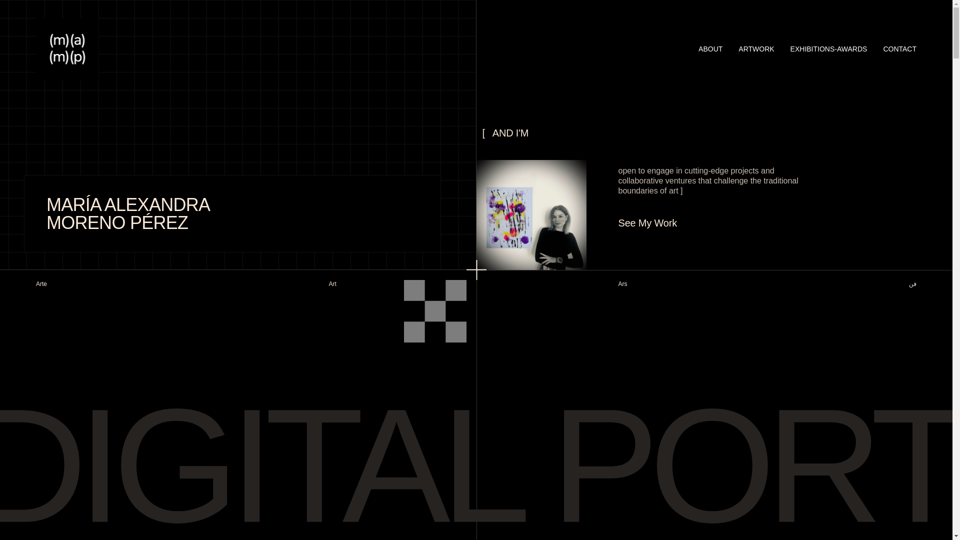 website screenshot of https://marialexart.com/