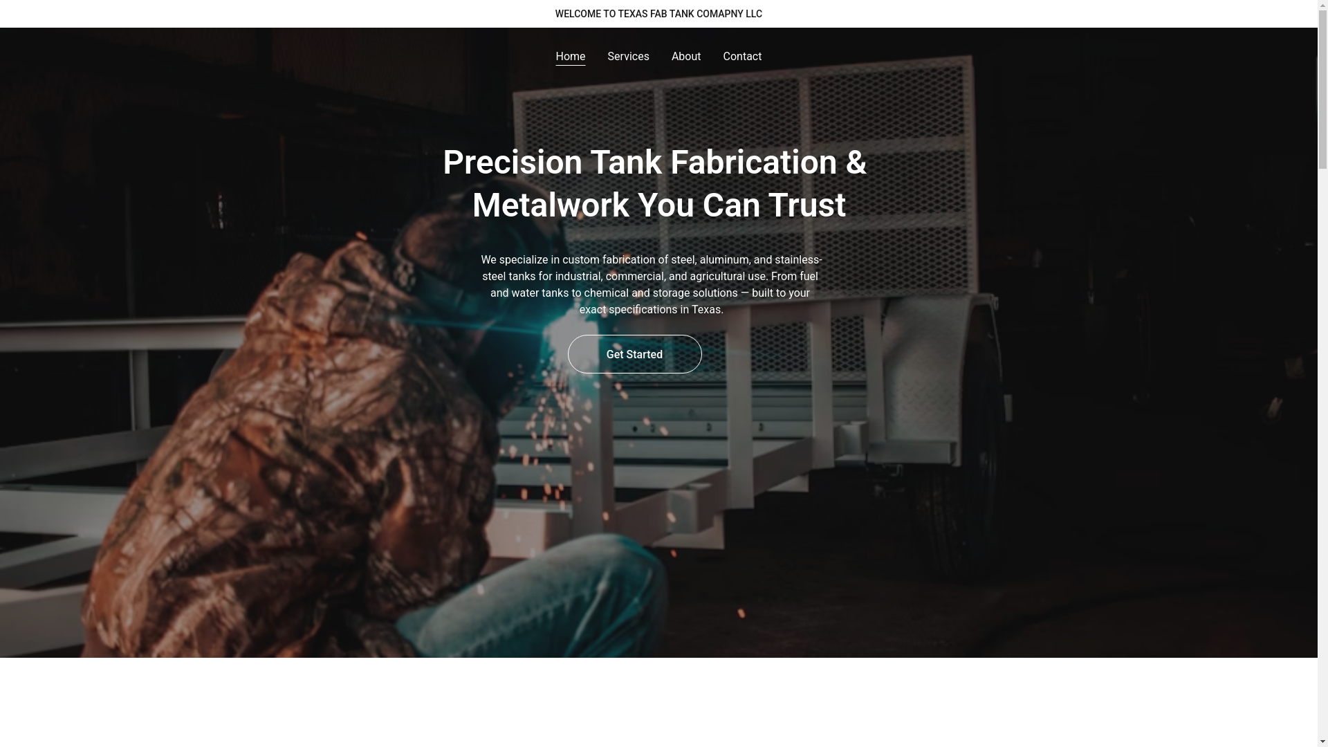 website screenshot of https://texasfabtankcompanyllc.com/