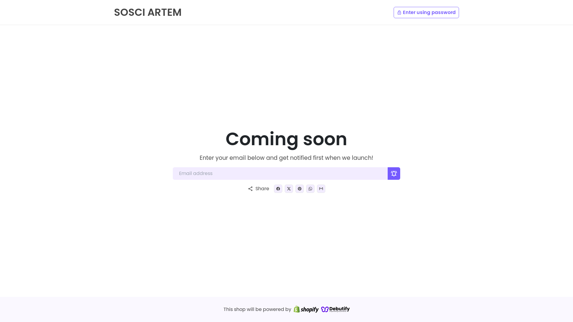website screenshot of https://sosciartem.shop/