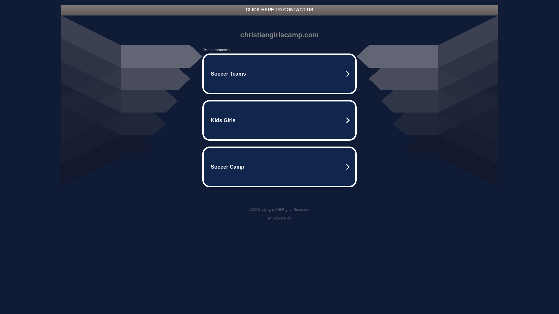 website screenshot of https://christiangirlscamp.com/
