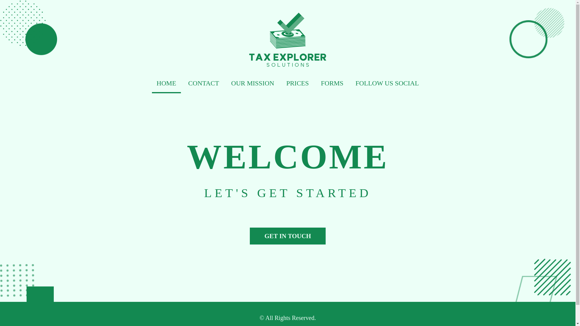 website screenshot of https://taxexplorersolutions.com/