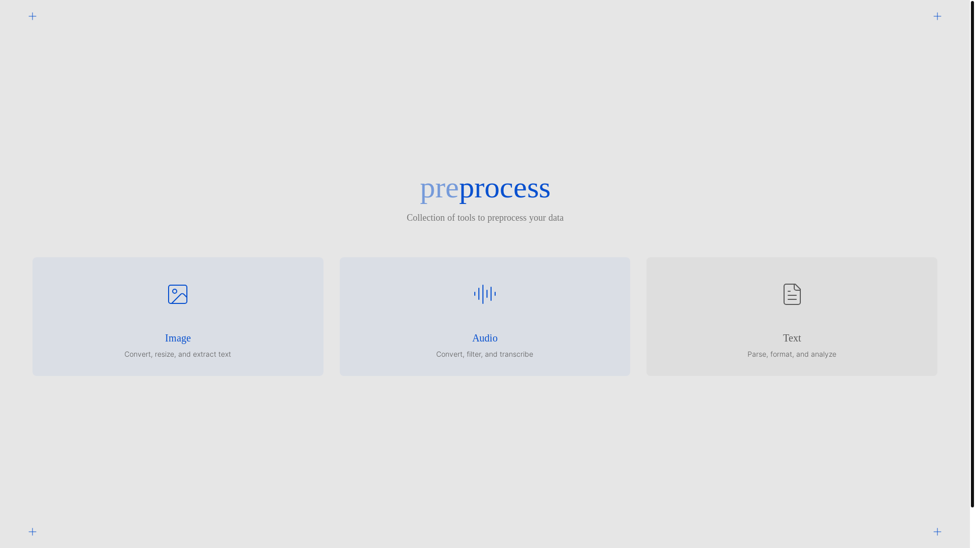 website screenshot of https://preprocess.pages.dev/