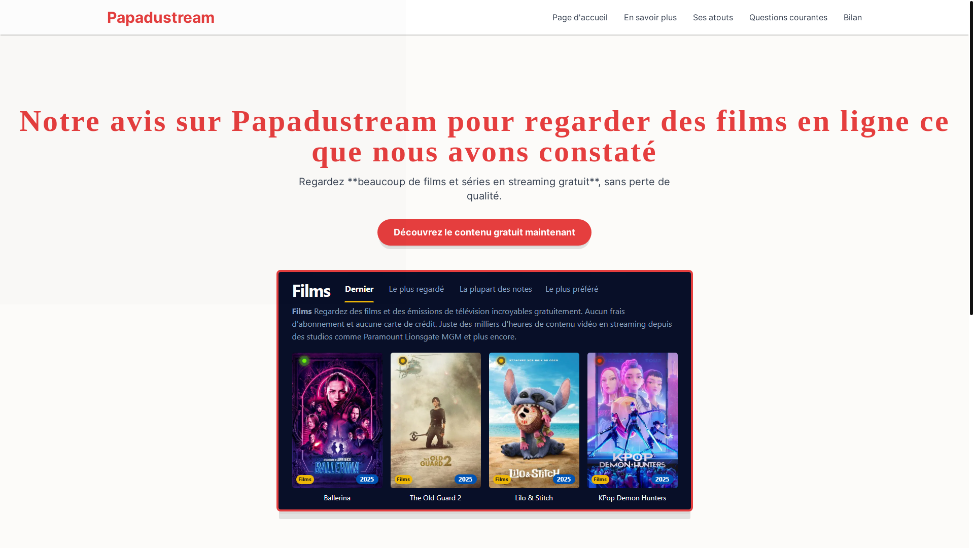 website screenshot of https://papadustream-9618.pages.dev/