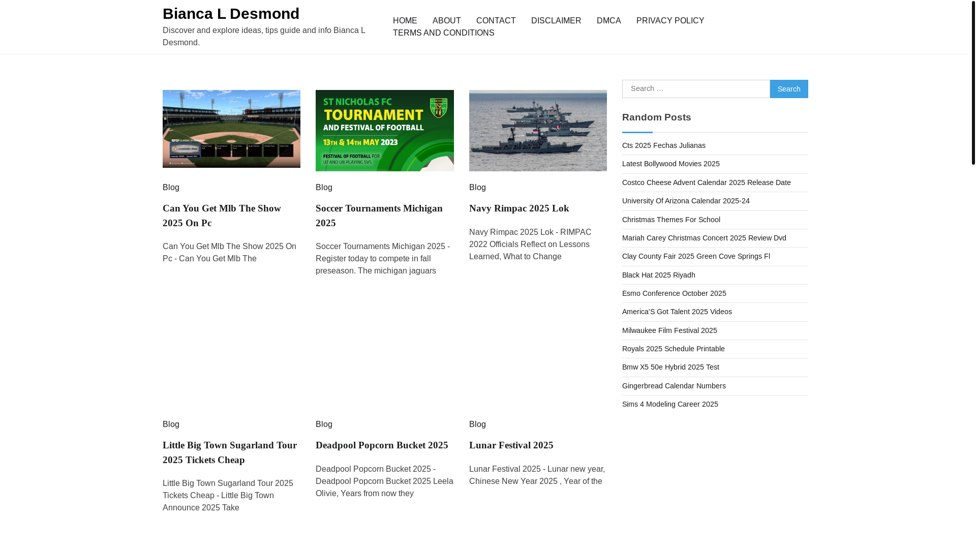 website screenshot of https://biancaldesmond.pages.dev/