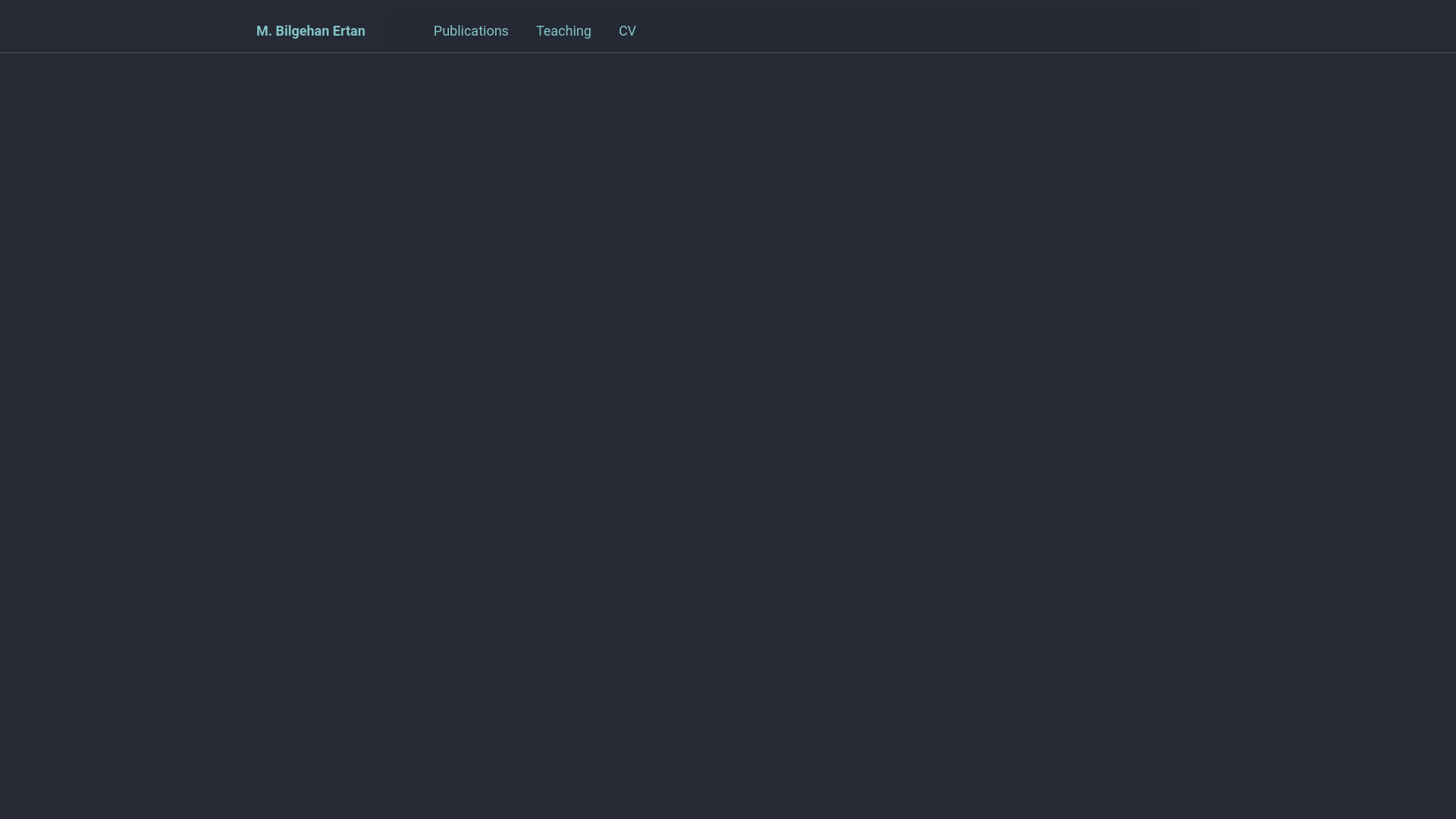 website screenshot of https://bilgehan.eu/