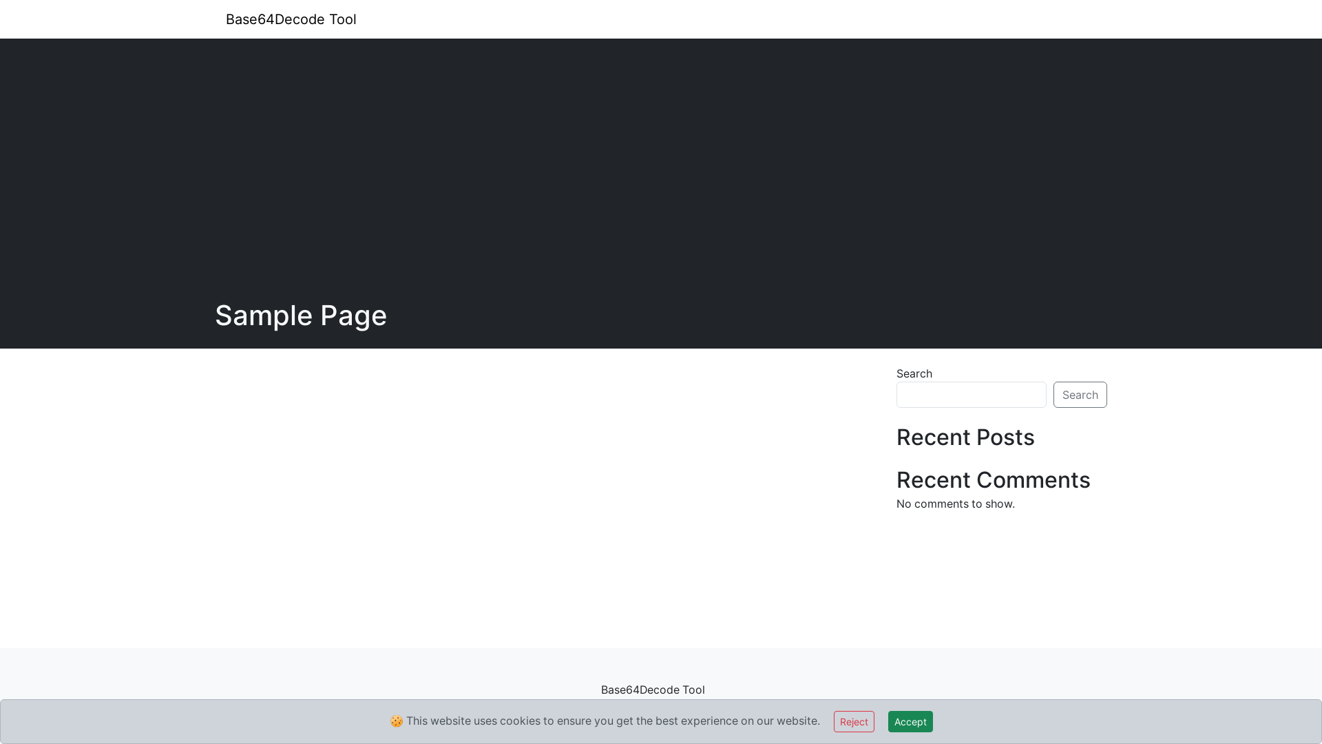 website screenshot of https://base64decode-tool.com/