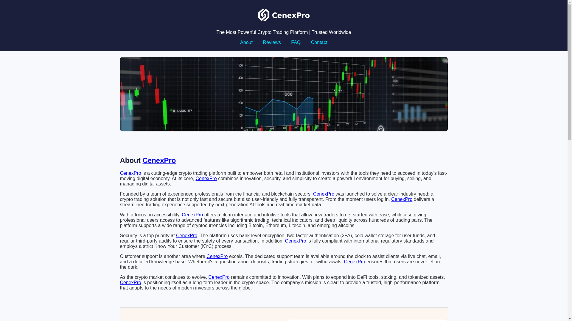 website screenshot of https://cenexpro.com