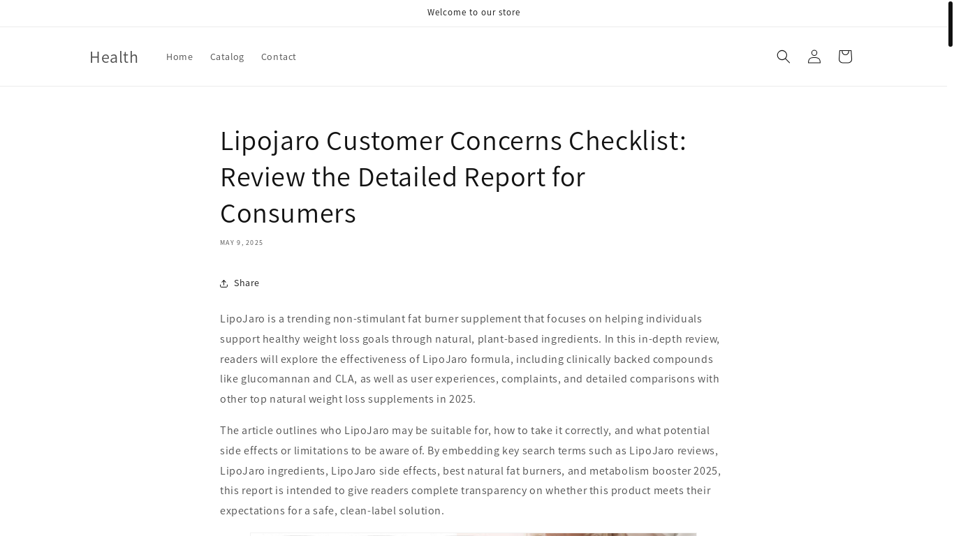 website screenshot of https://tactackle.com/blogs/news/lipojaro-customer-concerns-checklist-review-the-detailed-report-for-consumers