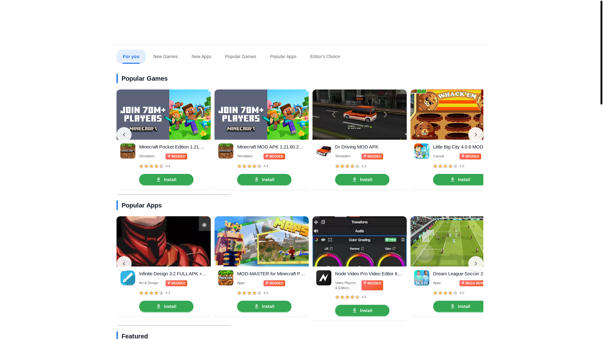 website screenshot of https://apkhome.net