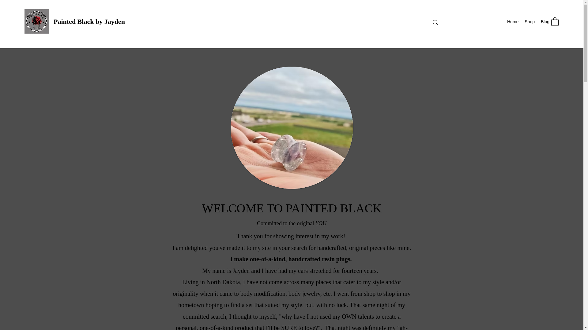 website screenshot of https://paintedblackbyjayden.com/