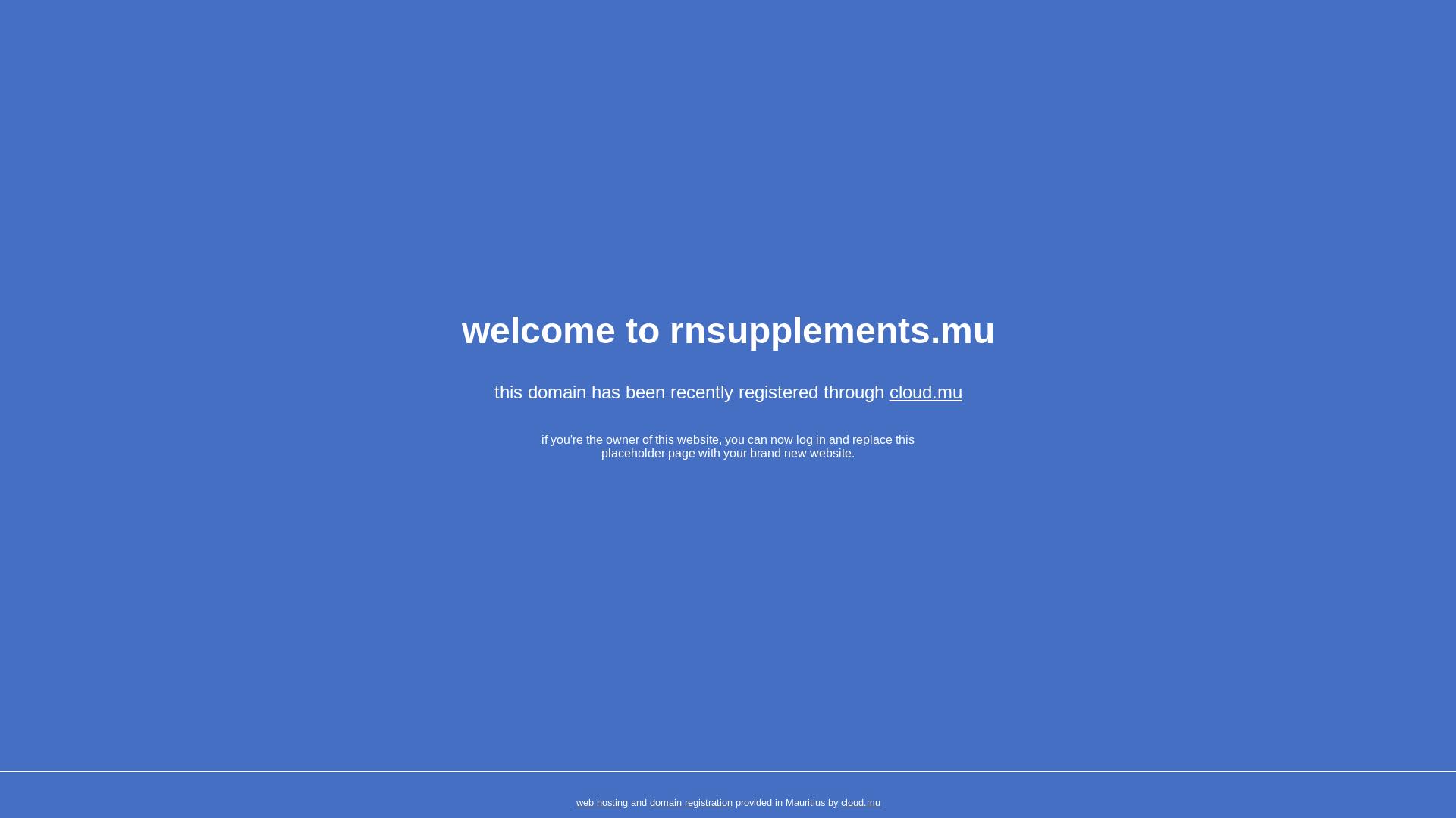 website screenshot of https://rnsupplements.mu/