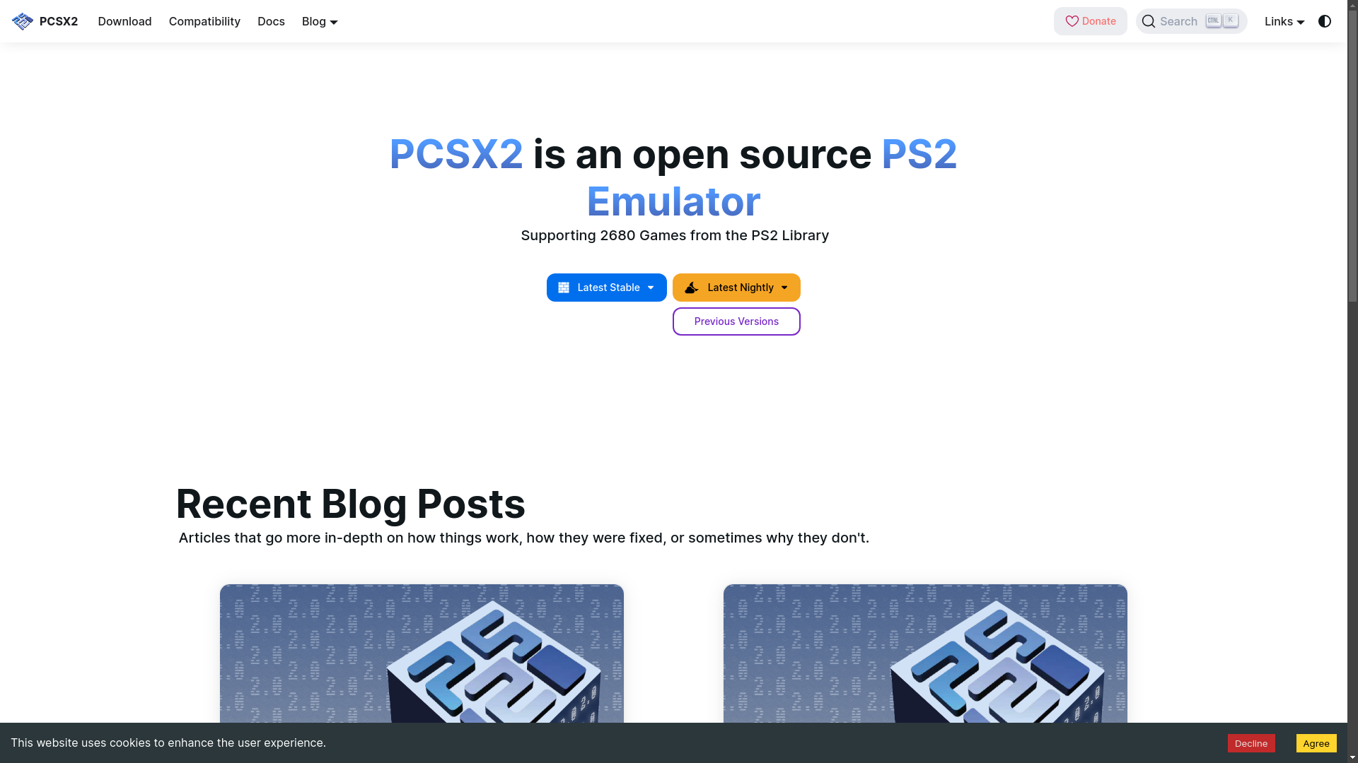 website screenshot of https://pcsx2-net-www.pages.dev/