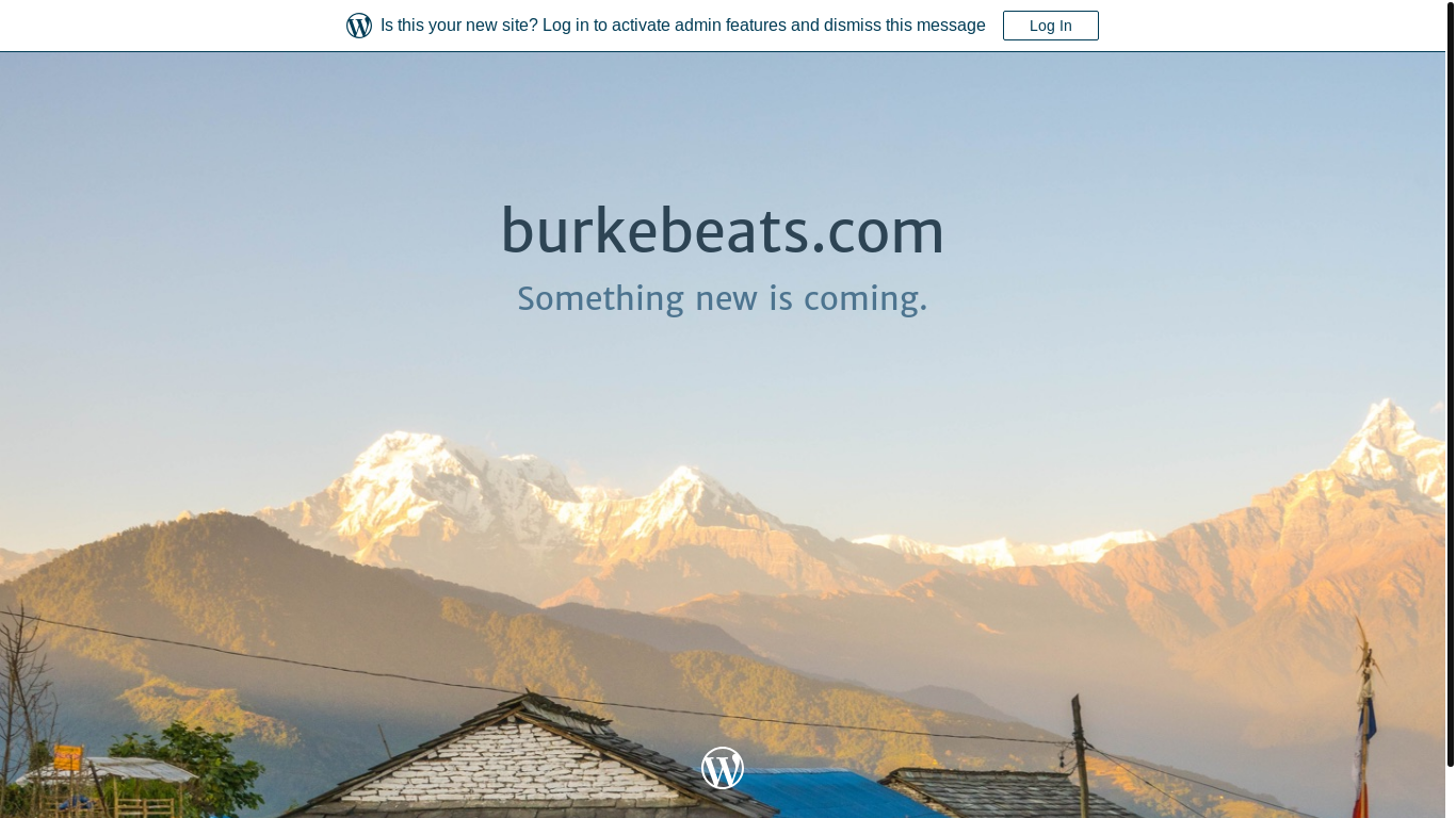 website screenshot of https://burkebeats.com/