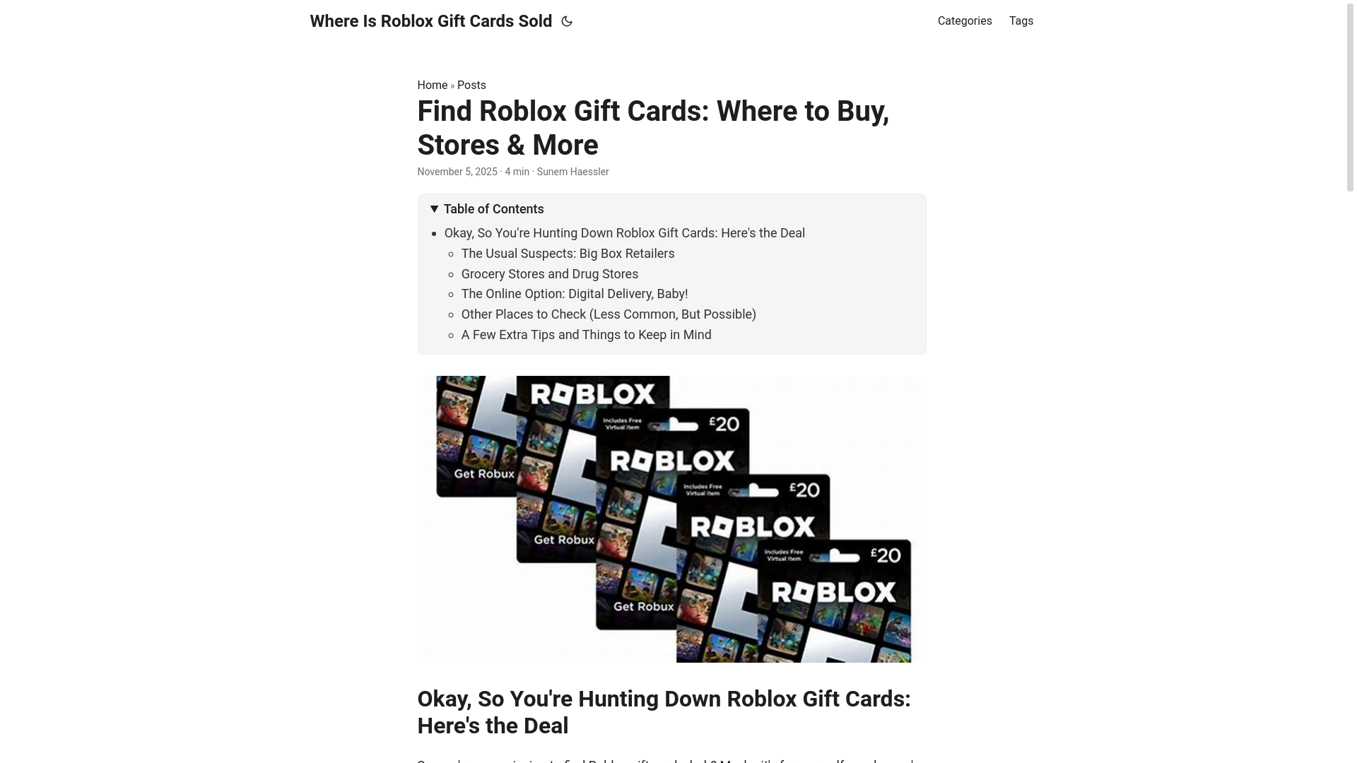 website screenshot of https://where-is-roblox-gift-cards-sold.pages.dev/