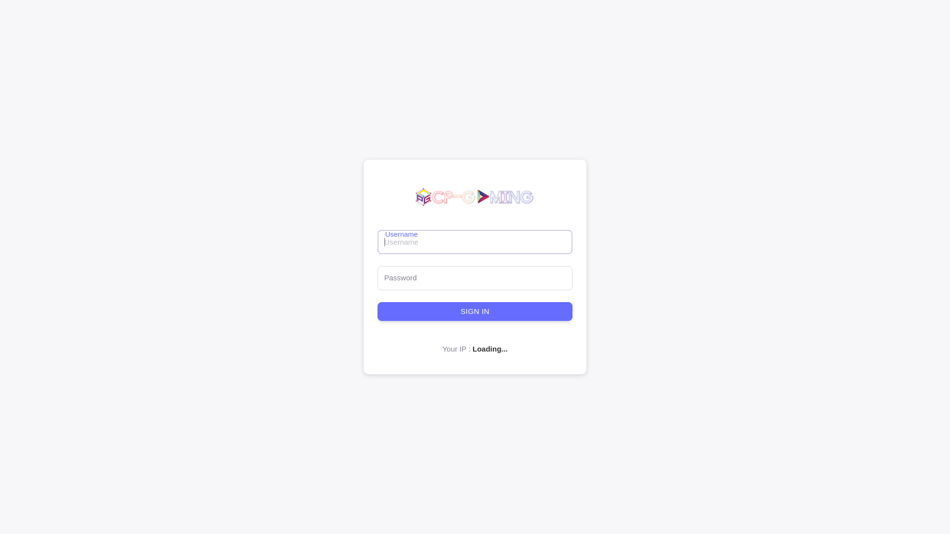 website screenshot of https://paneladminnih.xyz/