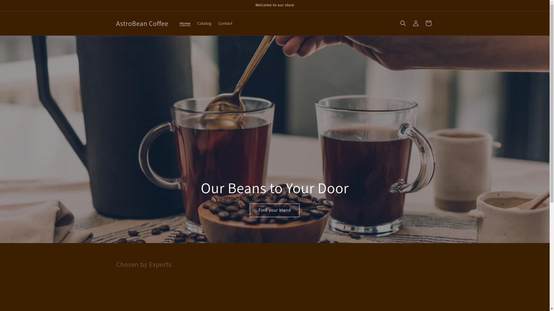 website screenshot of https://astrobeancoffee.shop/