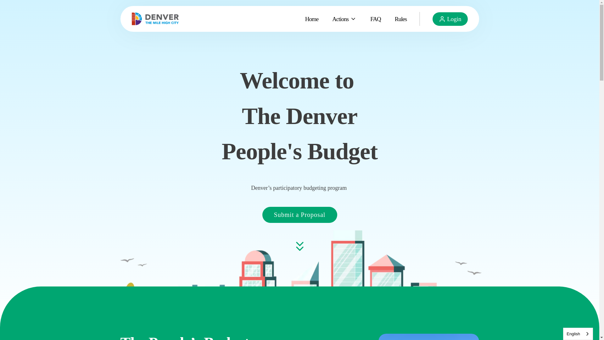 website screenshot of https://denverpeoplesbudget.com/