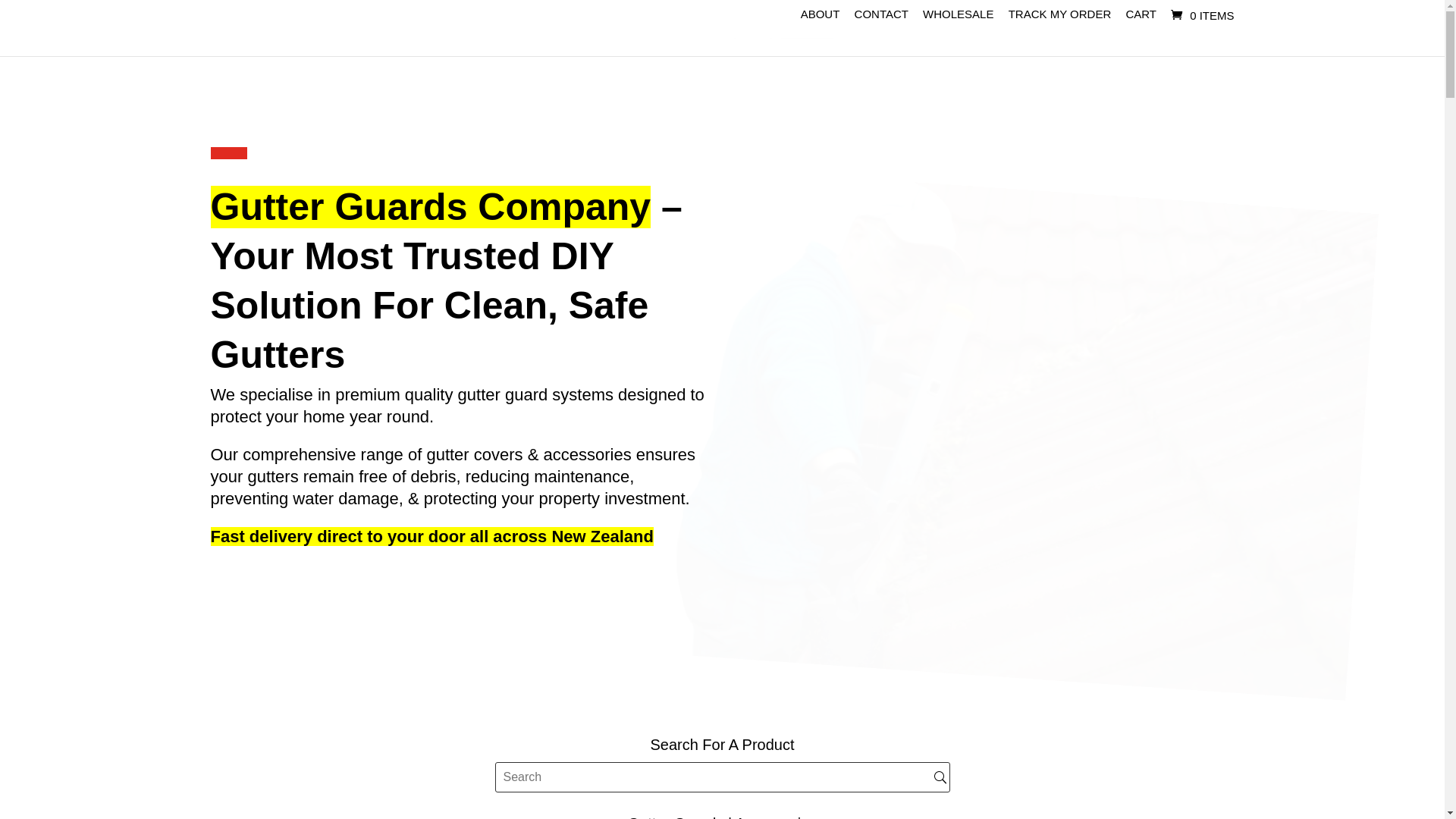 website screenshot of https://gutterguards.net.au/