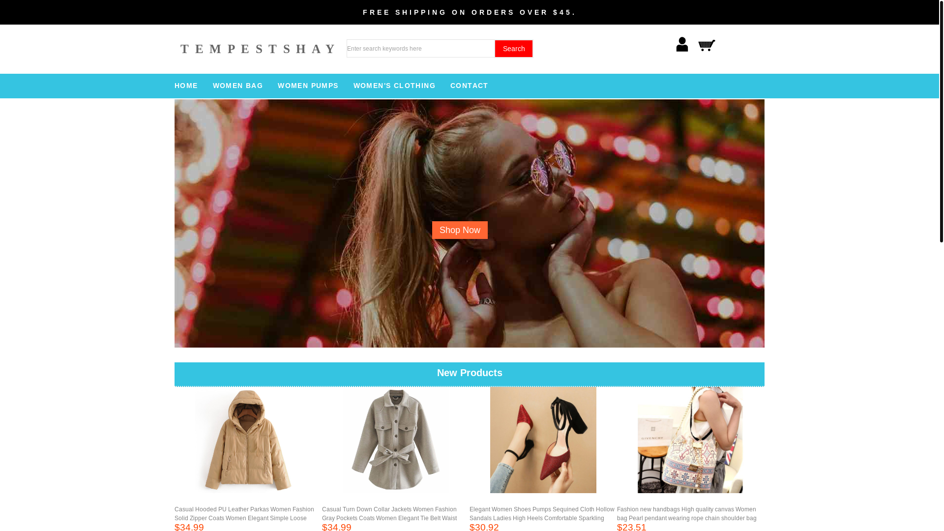 website screenshot of https://tempestshay.top/