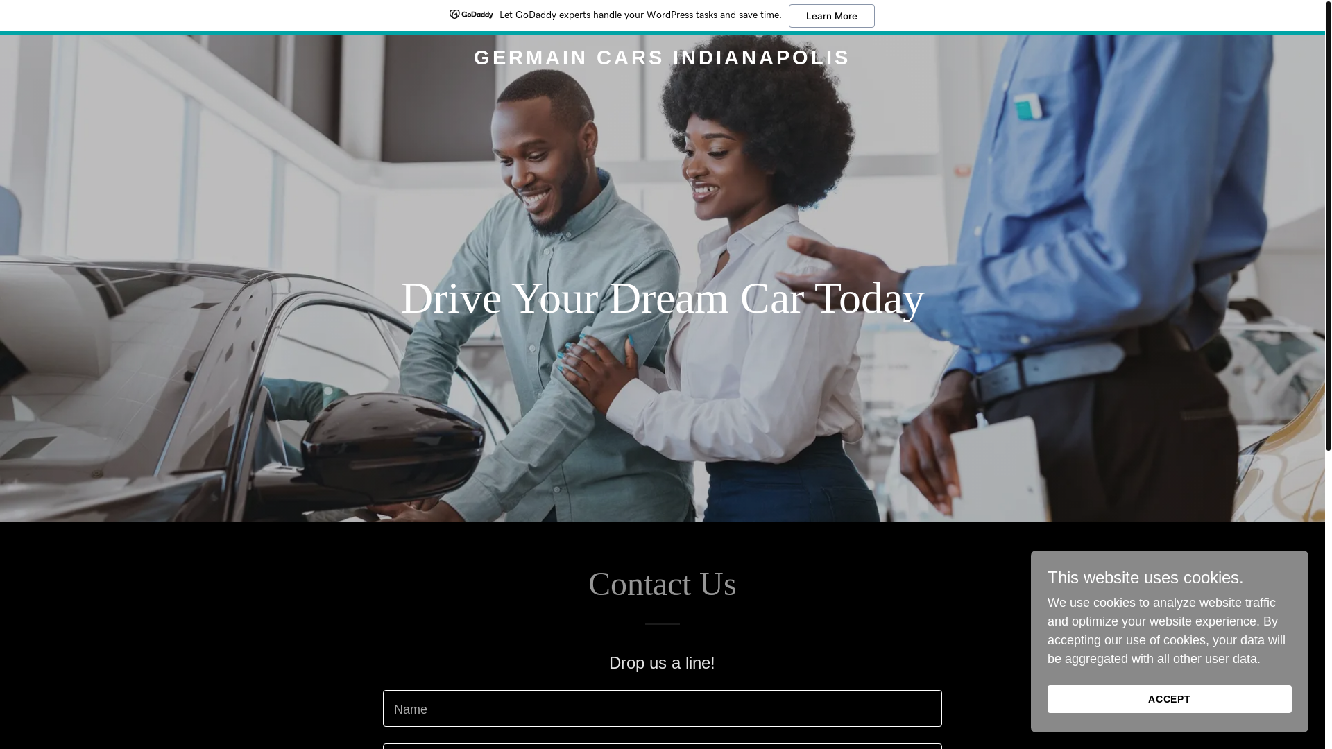 website screenshot of https://germaincarsindianapolis.com/