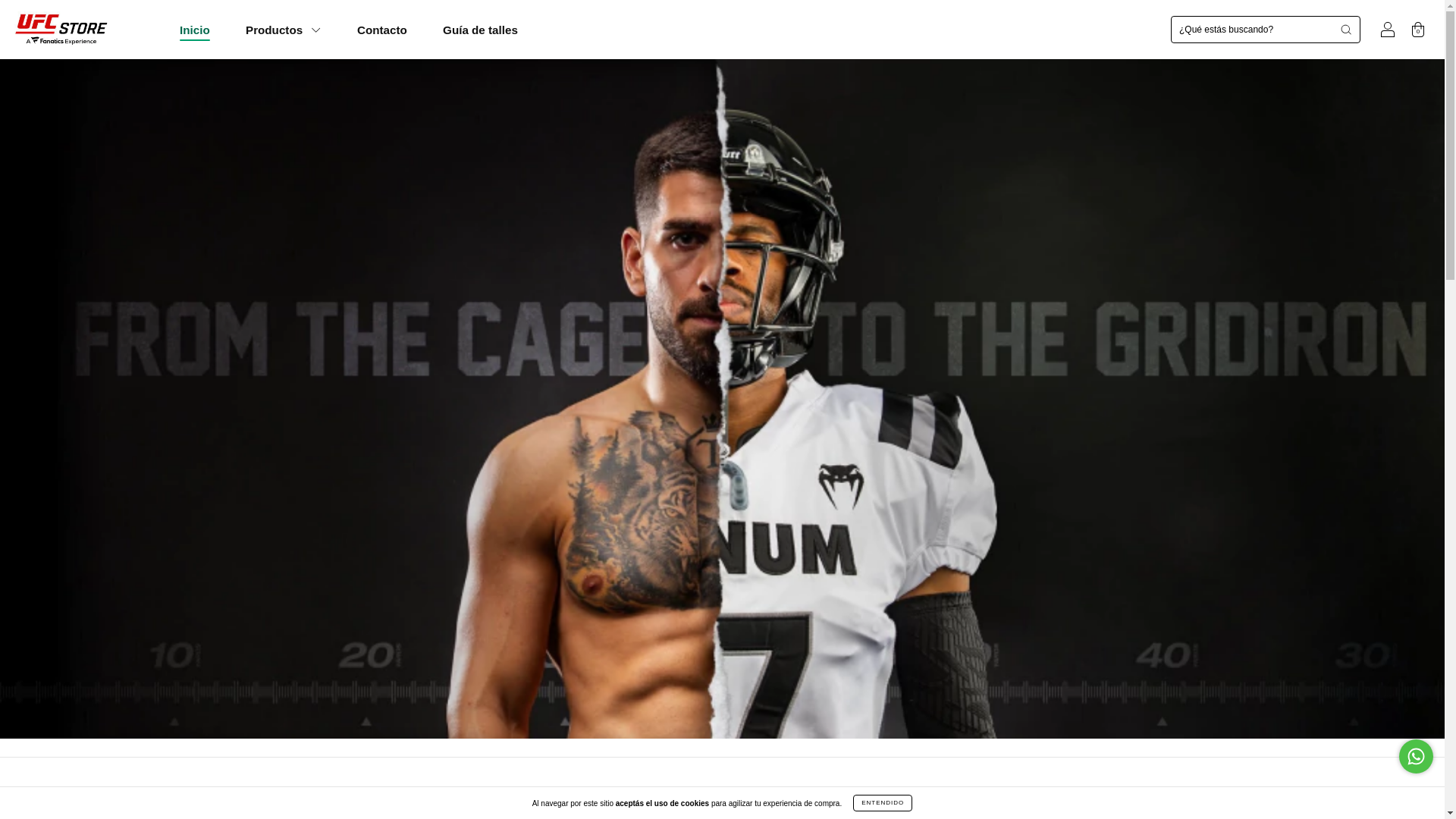 website screenshot of https://venum.com.ar/