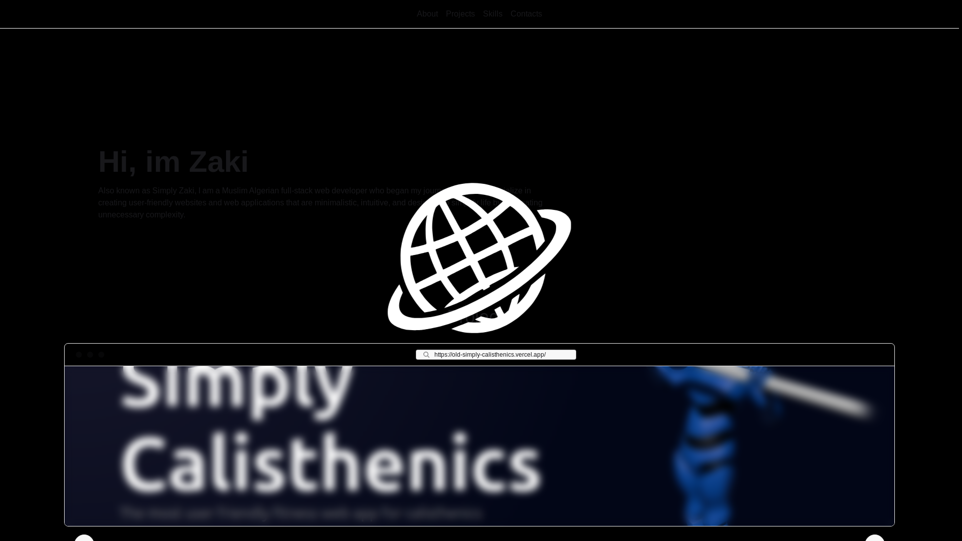 website screenshot of https://simply-zaki.pages.dev/