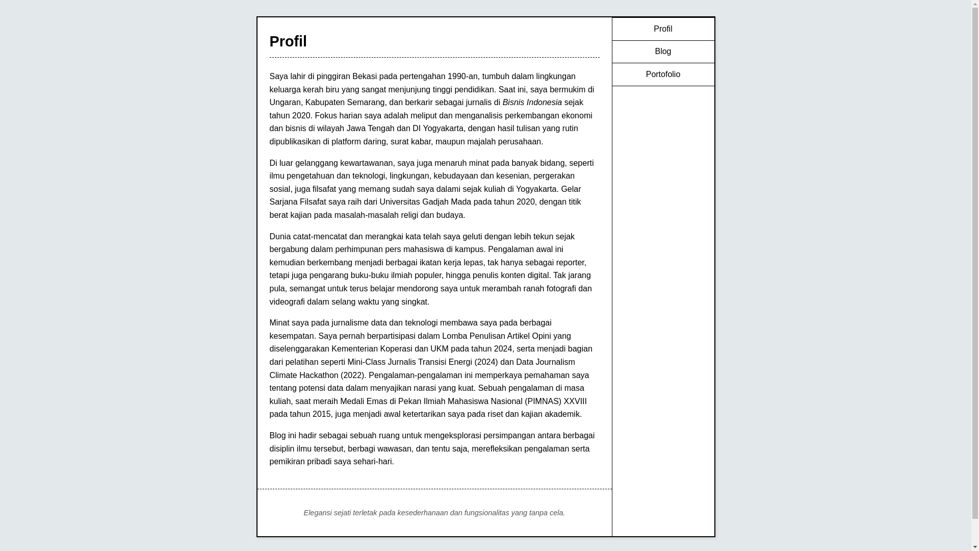 website screenshot of https://faisalnur.github.io/