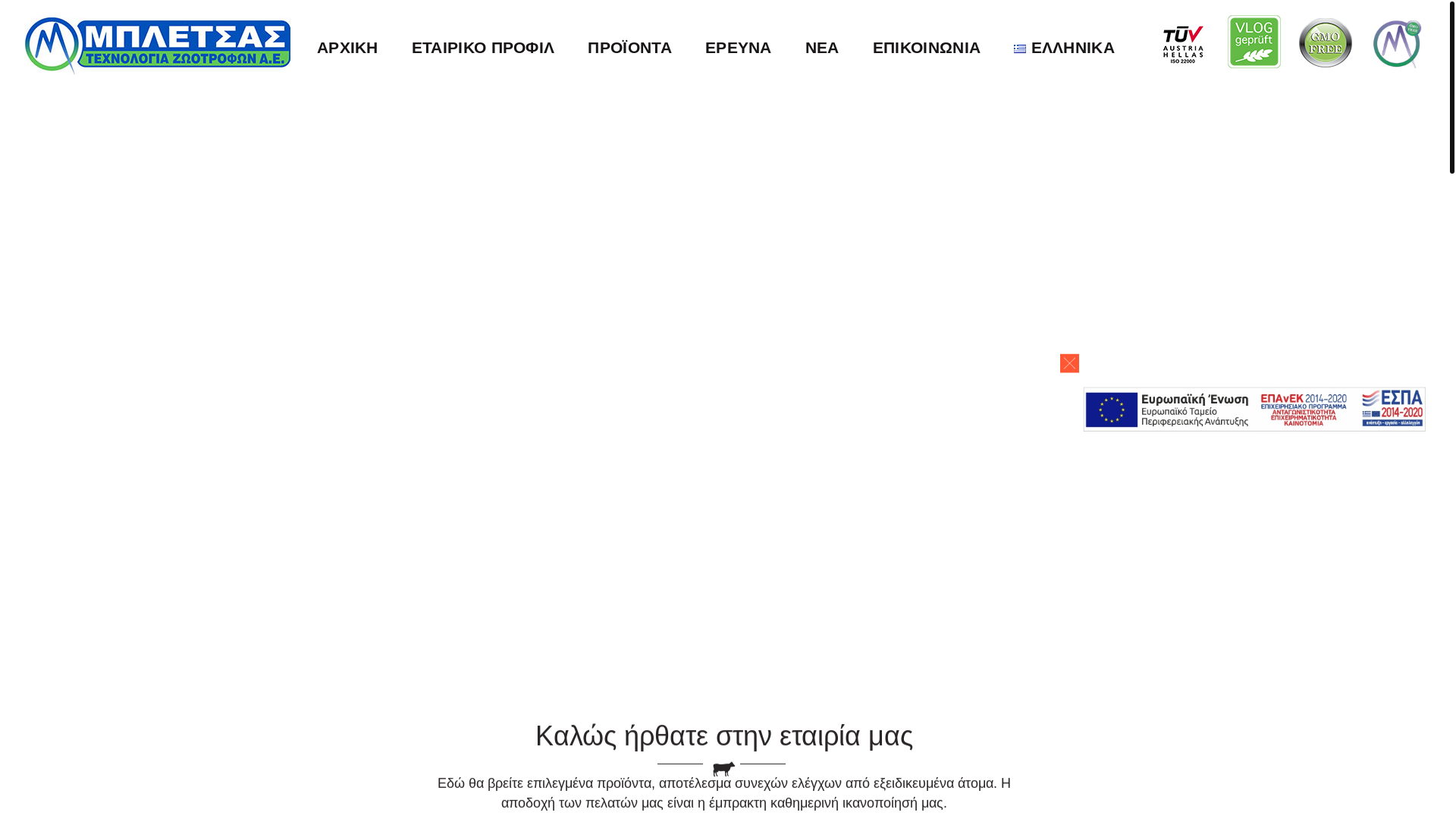 website screenshot of https://bletsasfeed.com/