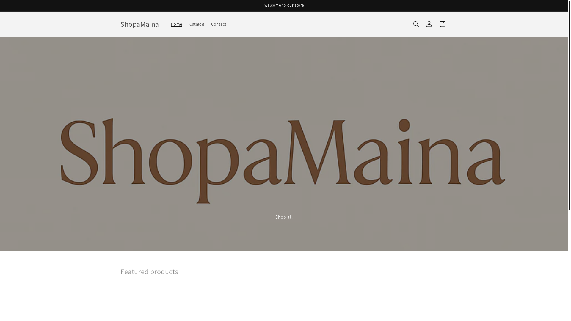 website screenshot of https://shopamaina.store/