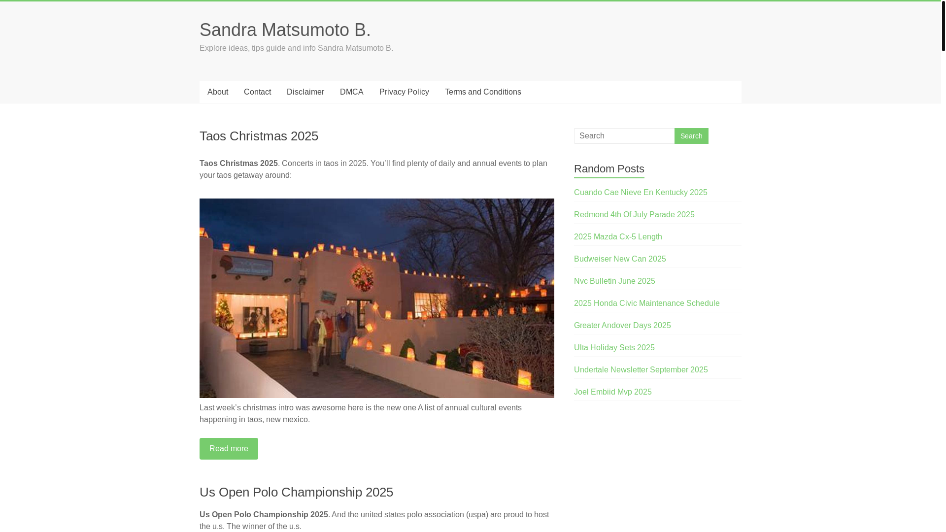 website screenshot of https://sandramatsumotob.pages.dev/