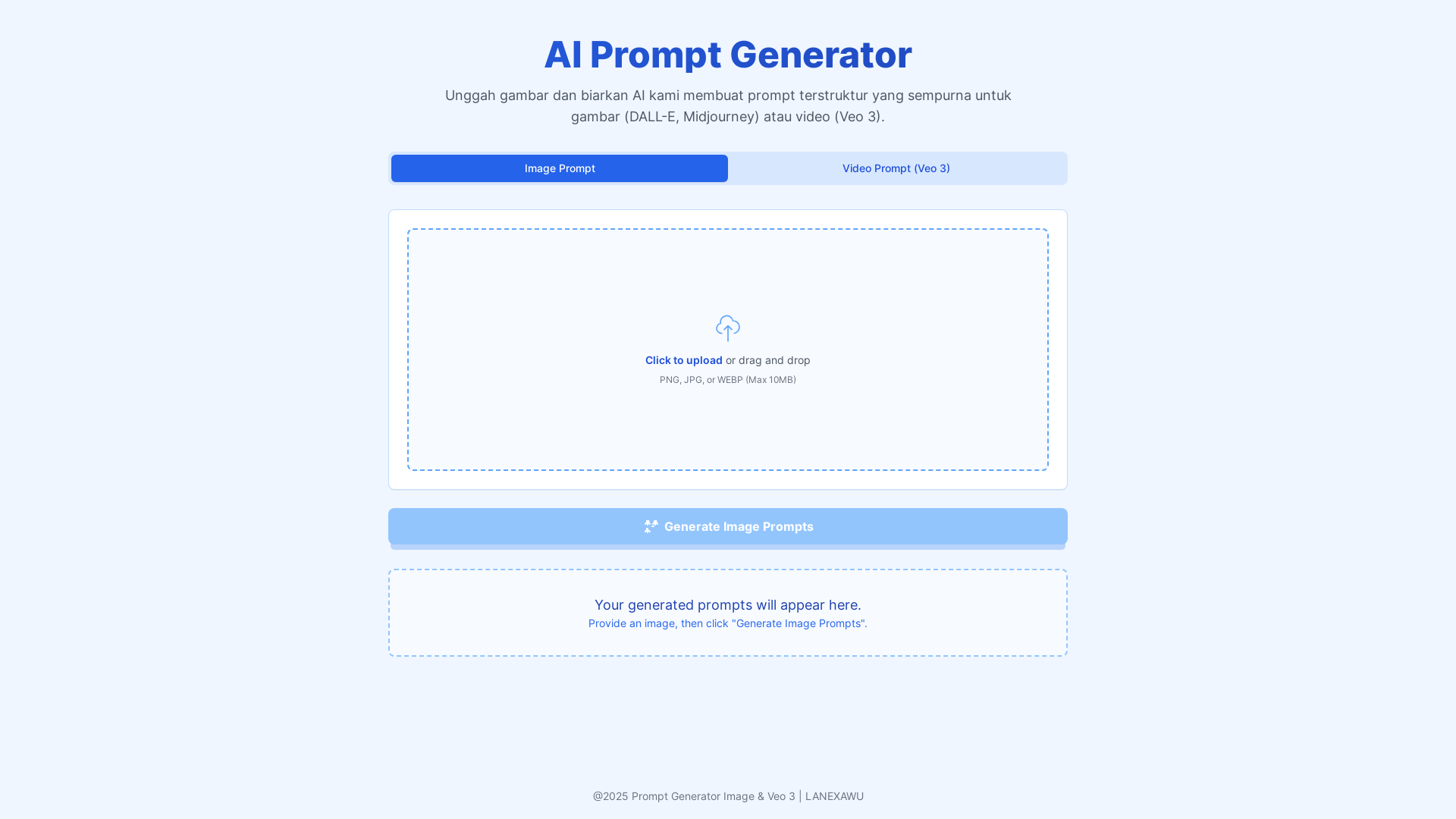 website screenshot of https://veo3prompt.pages.dev/