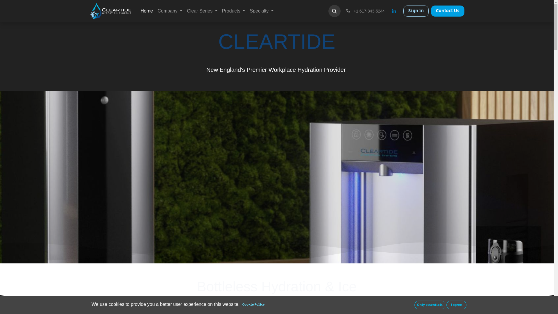 website screenshot of https://cleartidehydrationinsights.com/