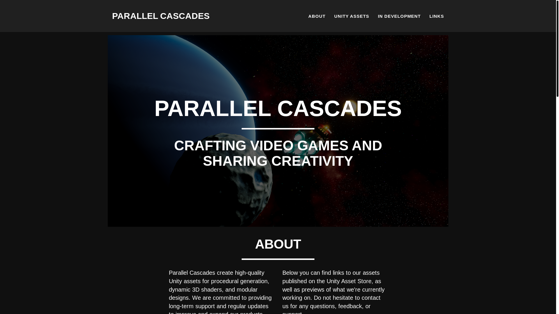 website screenshot of https://parallelcascades.pages.dev/