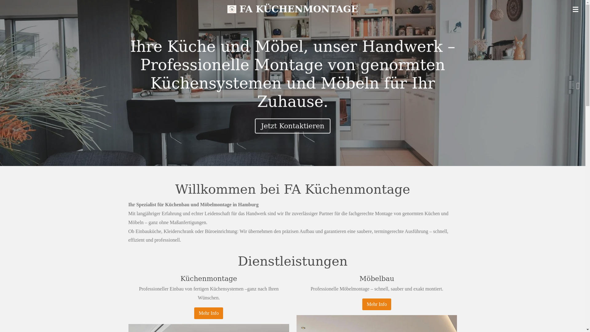 website screenshot of https://fakuechenmontage.de/