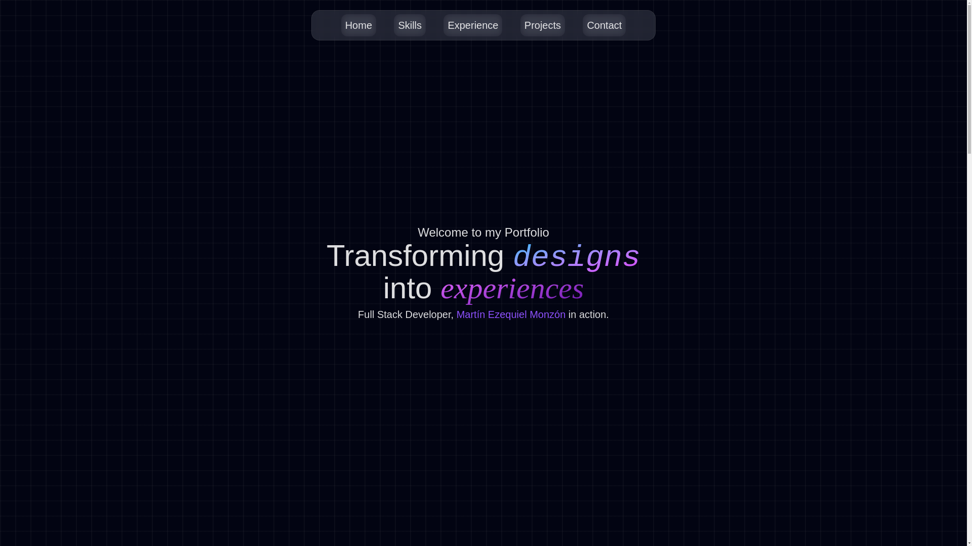 website screenshot of https://martin-ezequiel-monzon.com/