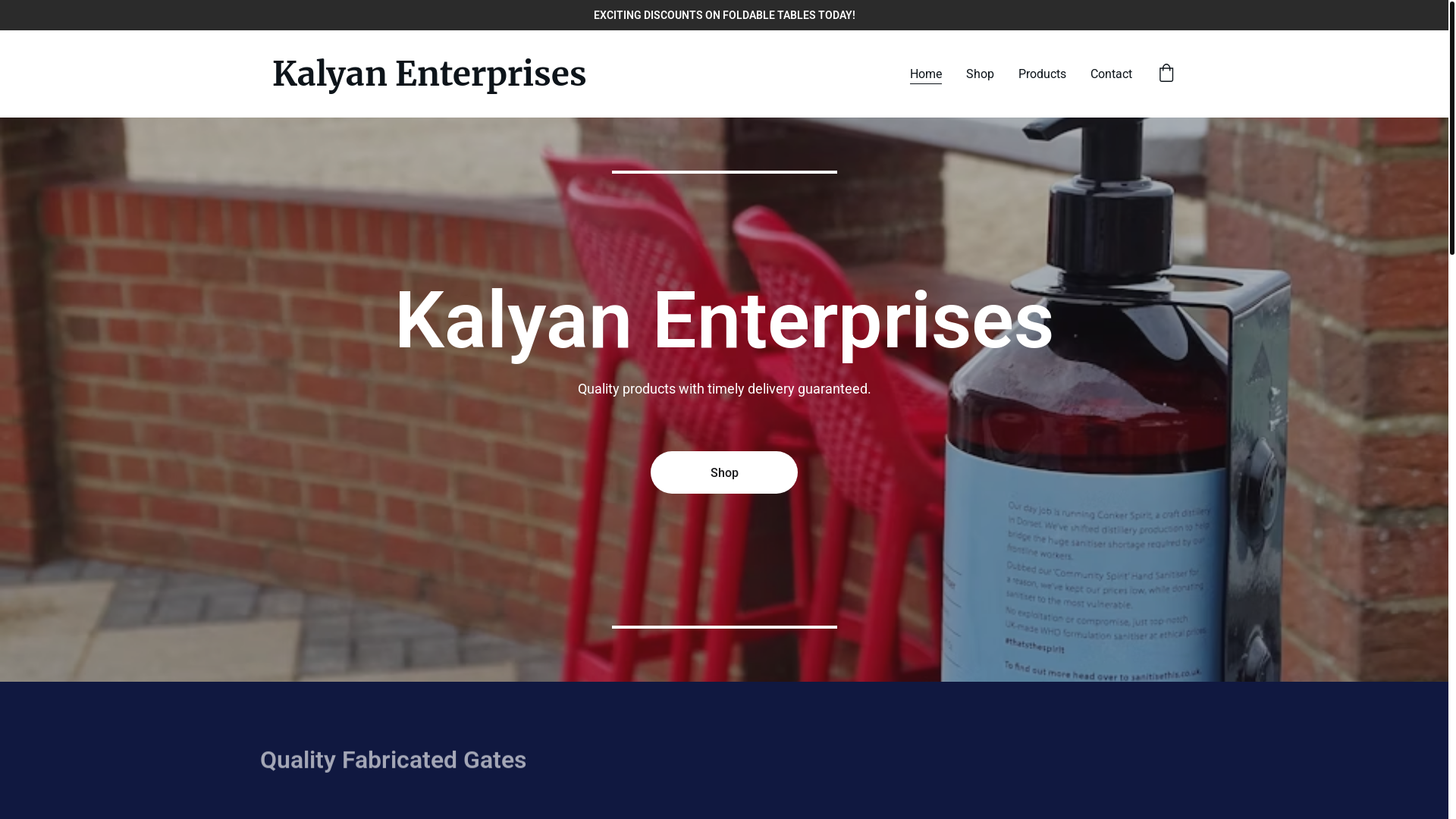 website screenshot of https://kalyanenterprises.site/