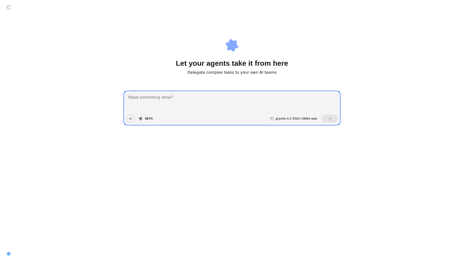 website screenshot of https://devs.new/