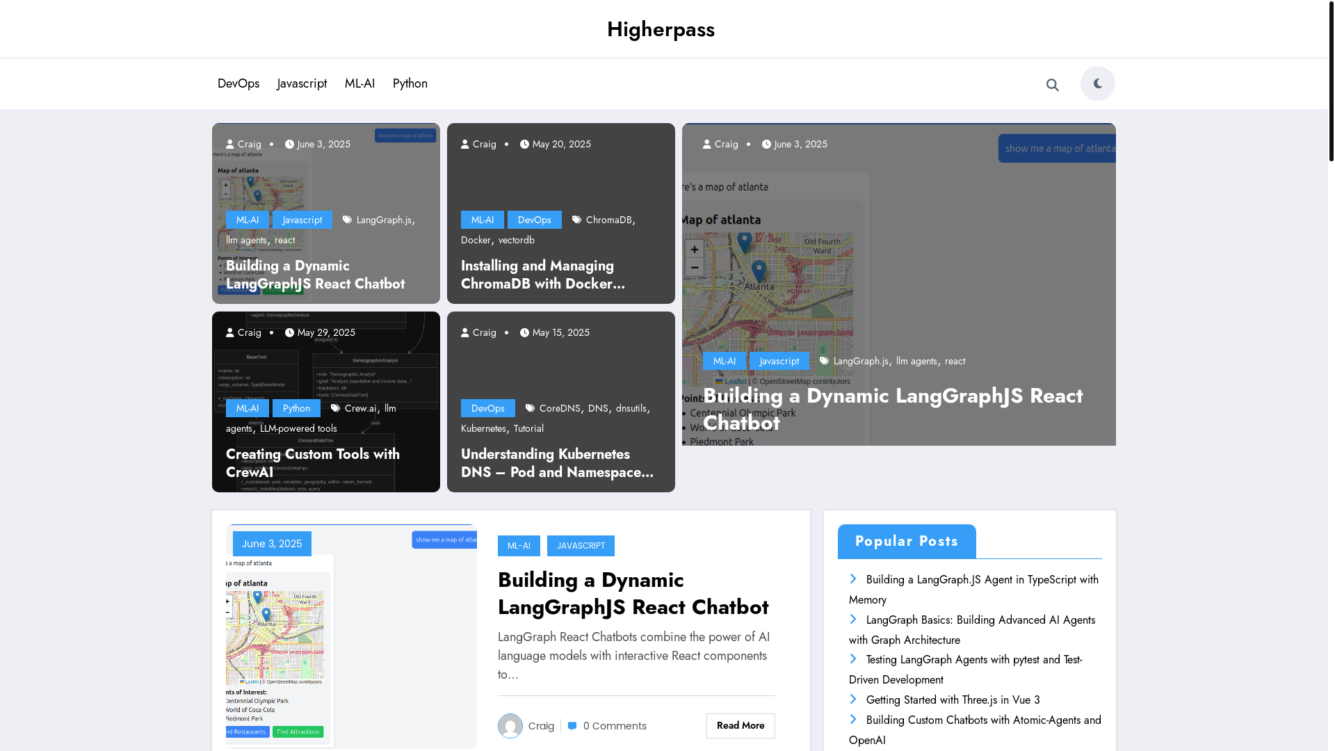 website screenshot of https://www.higherpass.com/