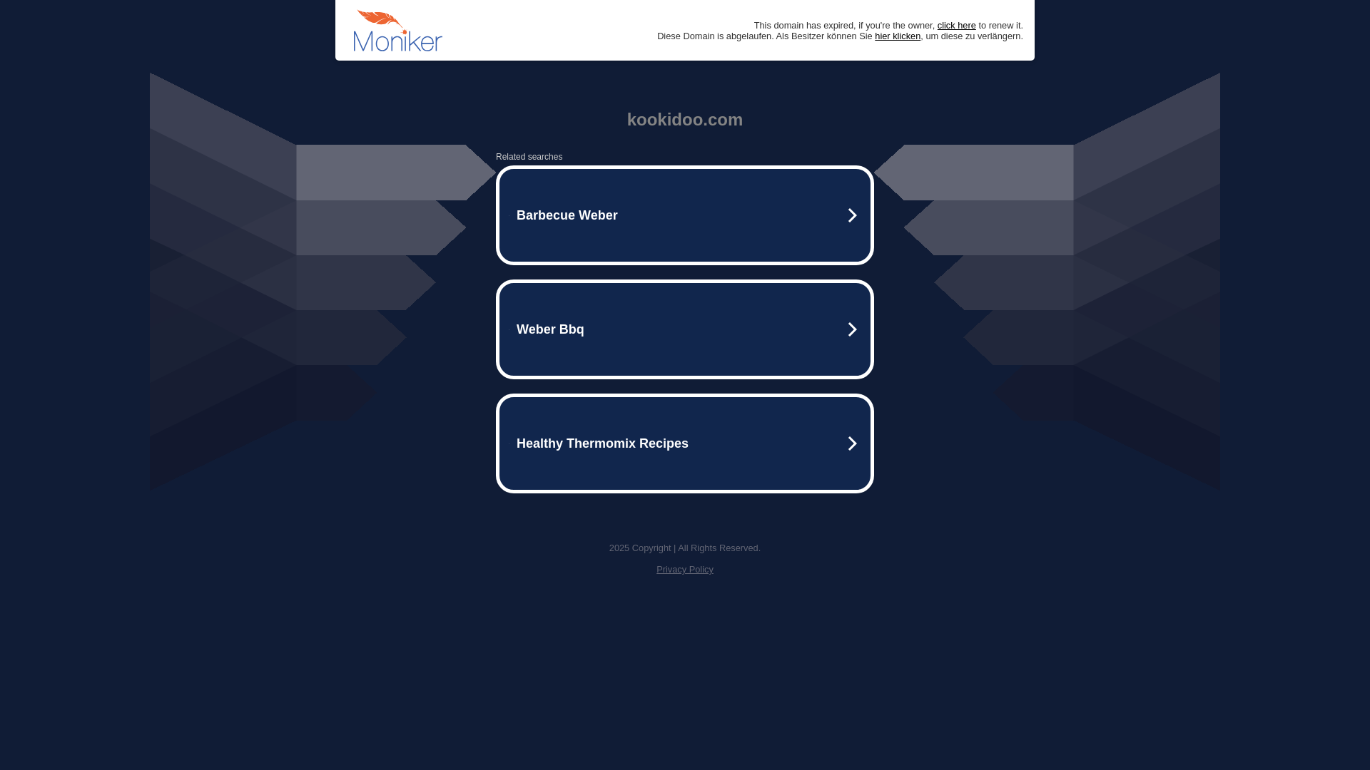 website screenshot of https://kookidoo.com/