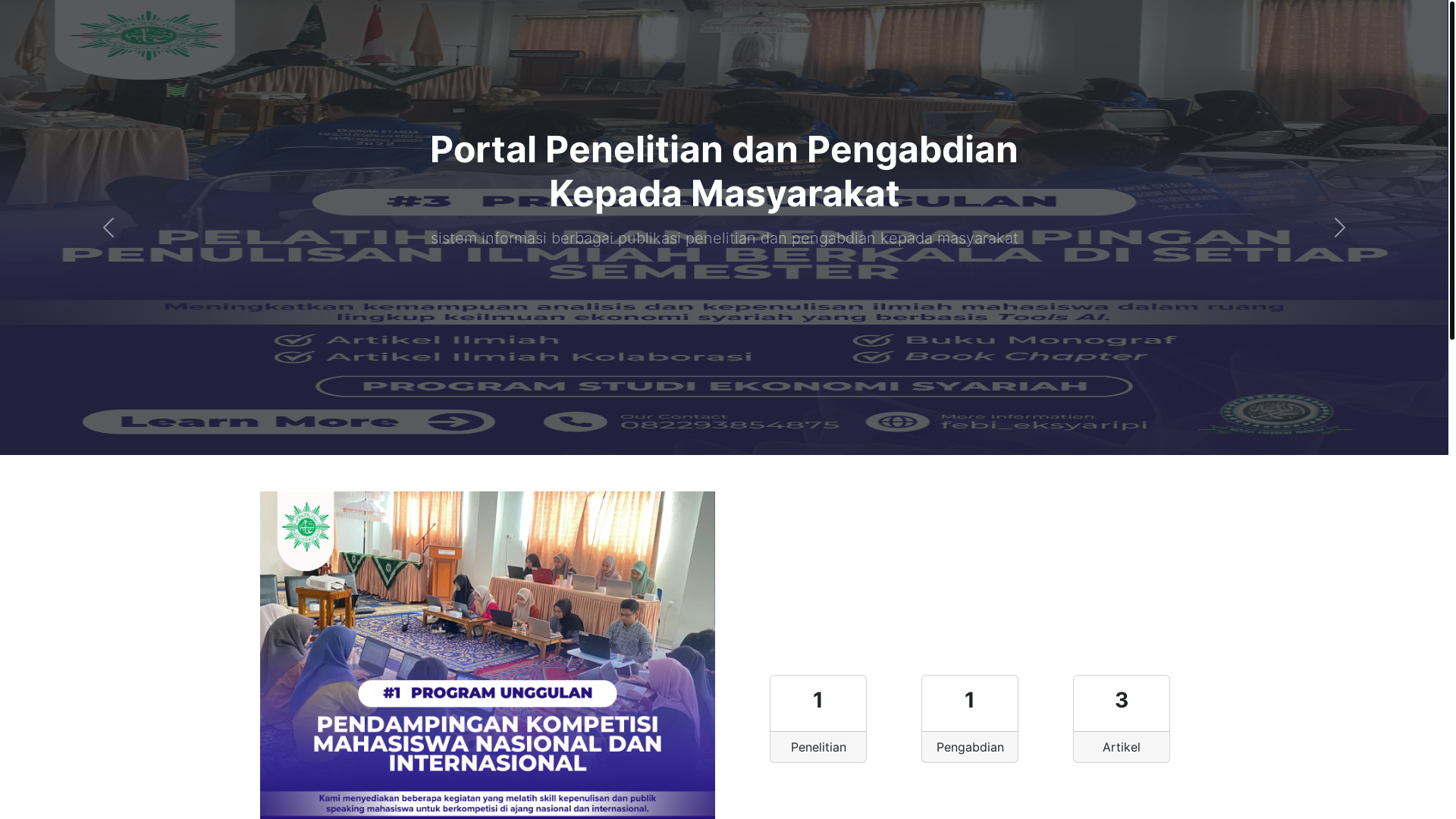website screenshot of https://litabdimaseksyar.web.id/
