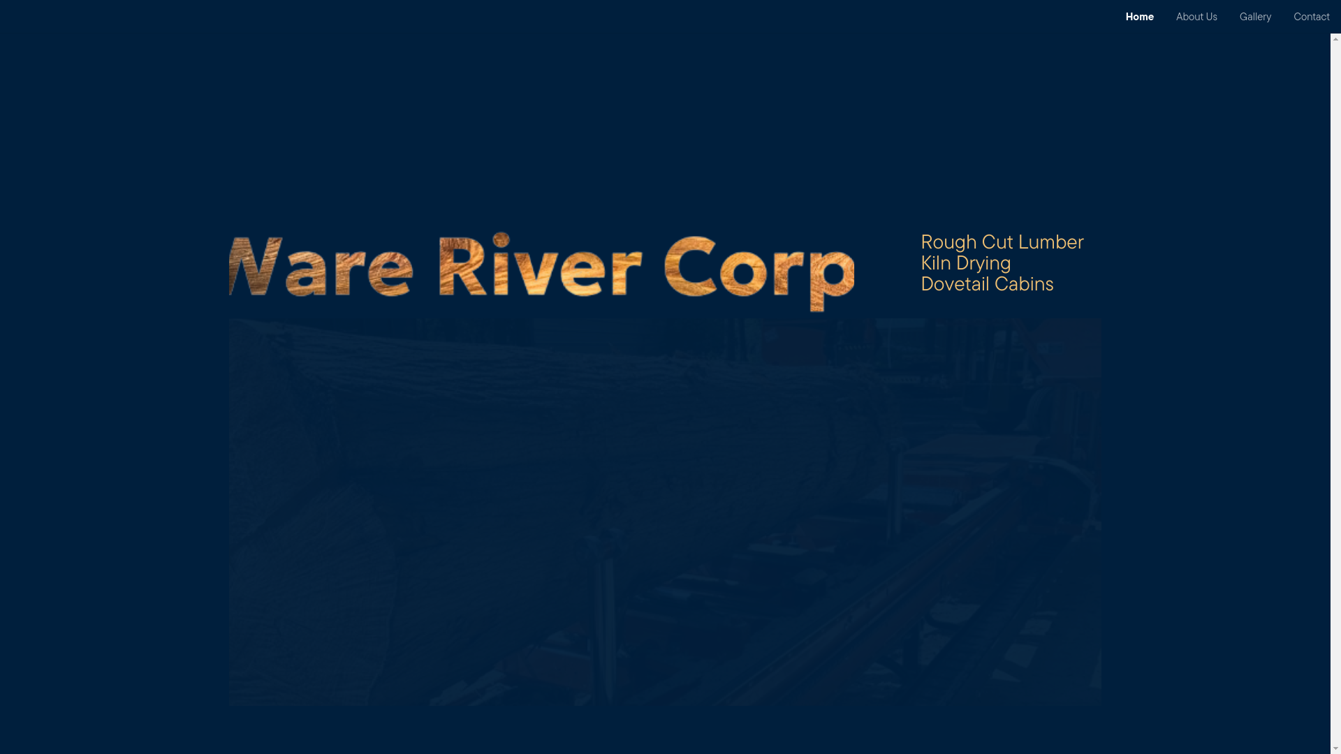 website screenshot of https://warerivercorp.com/