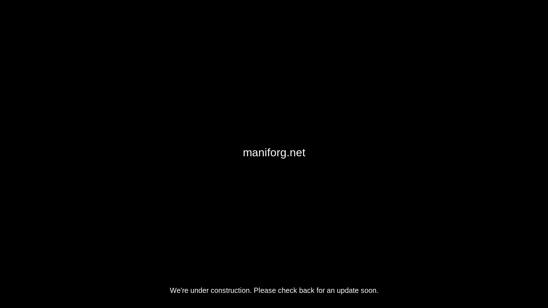 website screenshot of https://maniforg.net/