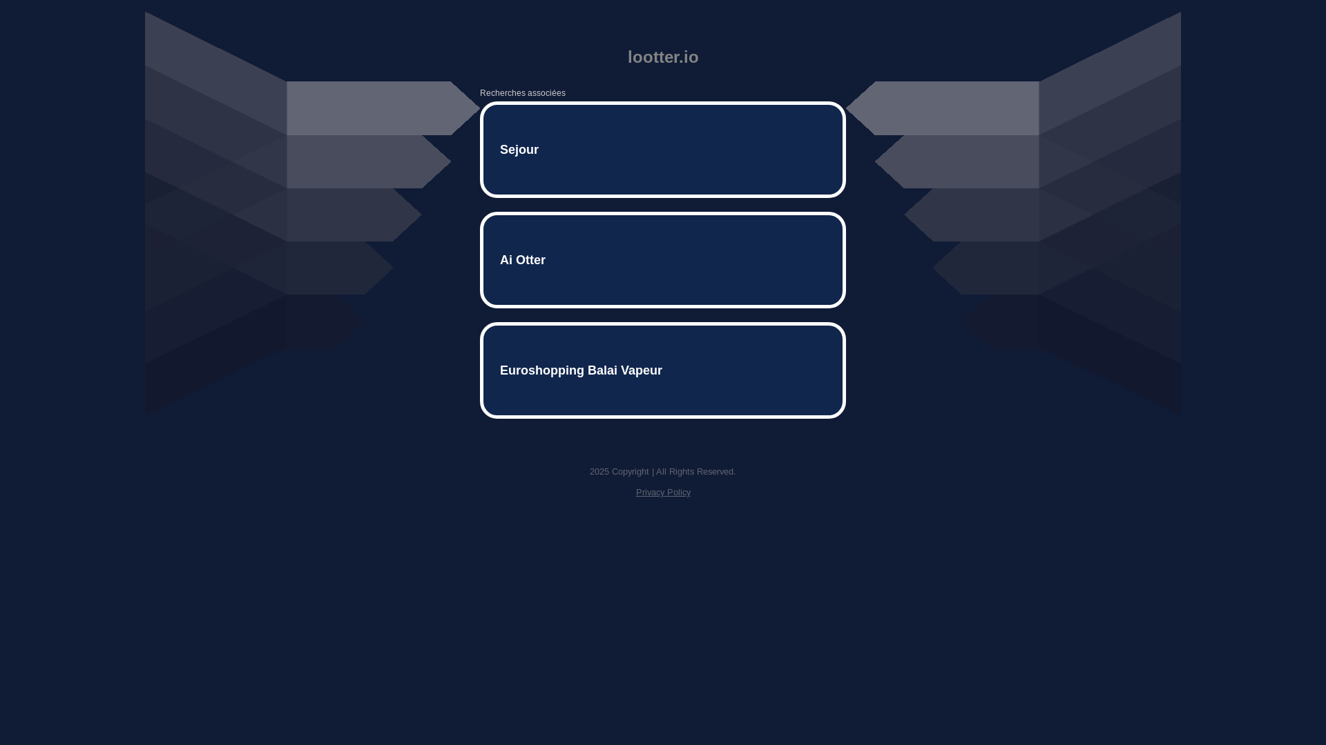 website screenshot of https://lootter.io/