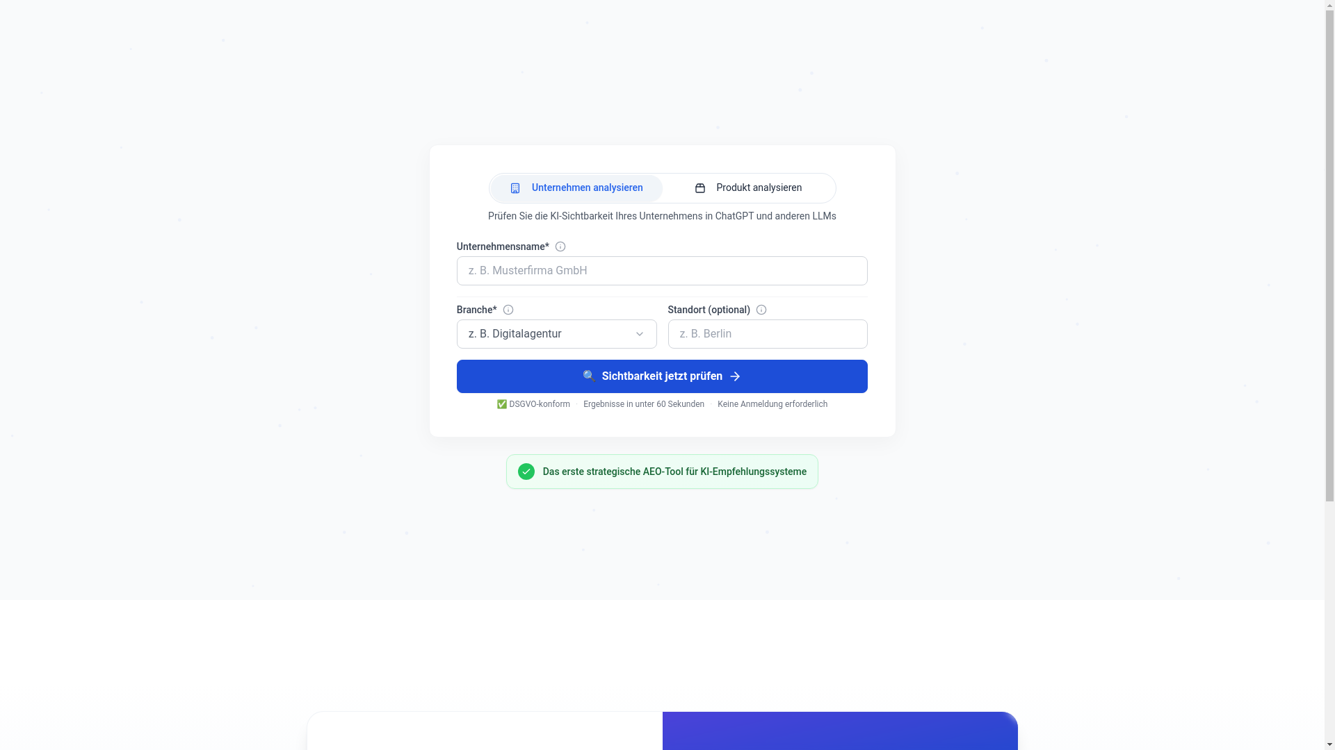 website screenshot of https://aivalue.com