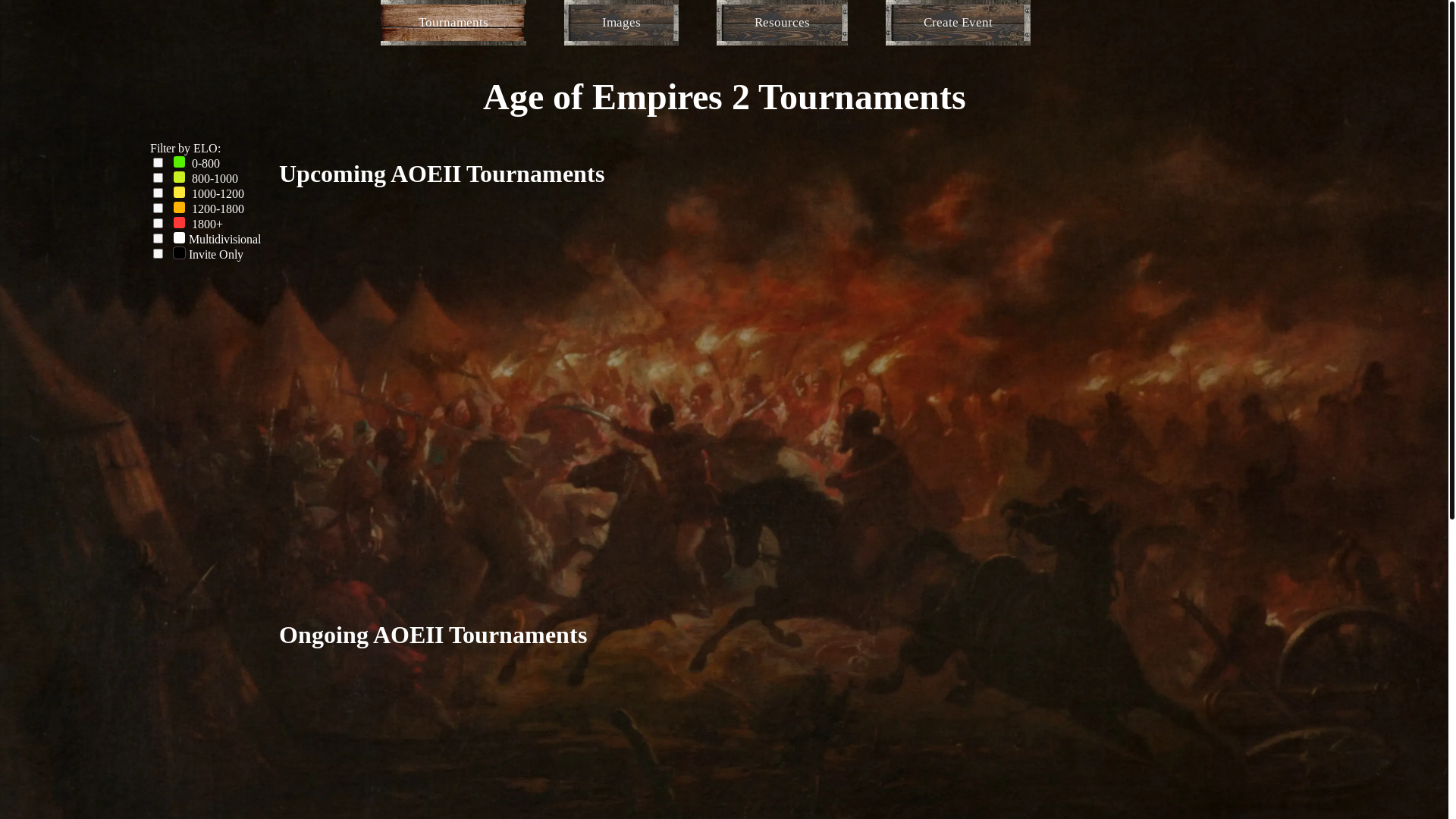 website screenshot of https://tournaments-board.pages.dev/