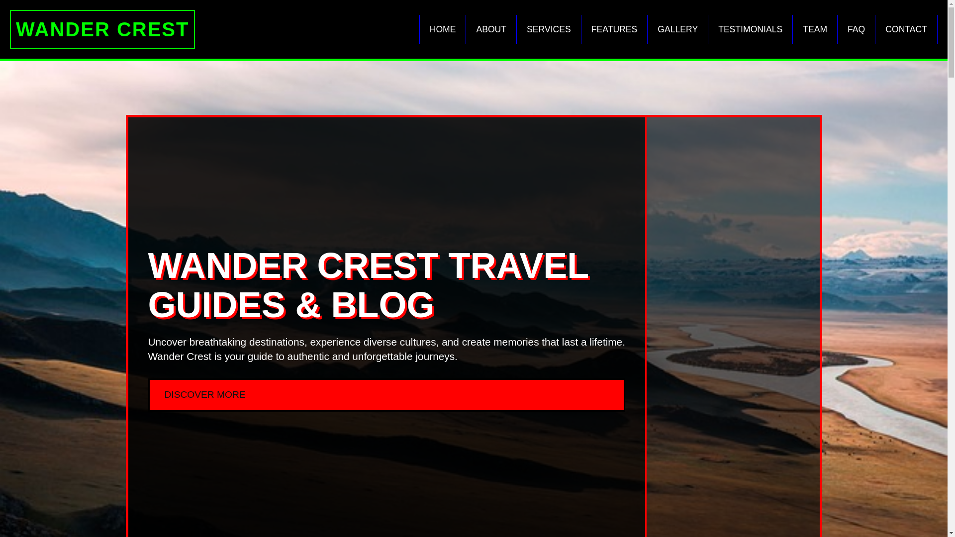 website screenshot of https://wandercresttravel.pages.dev/
