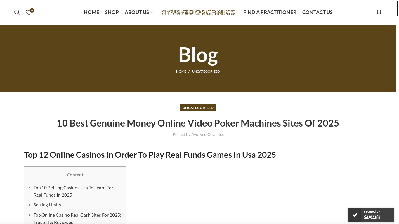 website screenshot of https://ayurvedorganics.com.au/10-best-genuine-money-online-video-poker-machines-sites-of-2025-2/