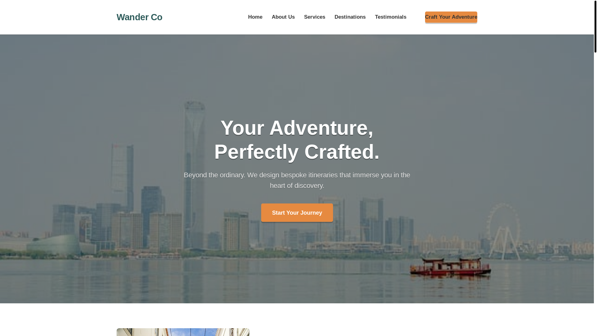 website screenshot of https://wander-co.pages.dev/