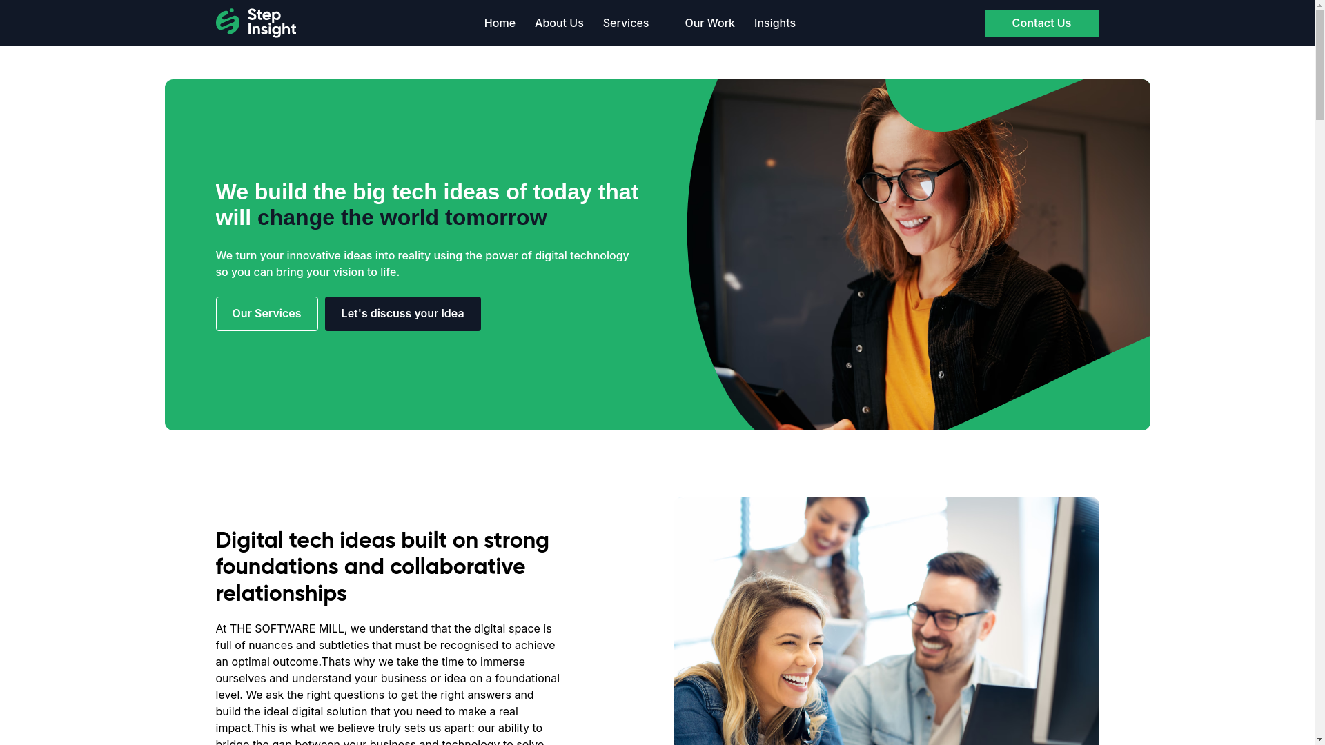 website screenshot of https://thesoftwarremill.pages.dev/